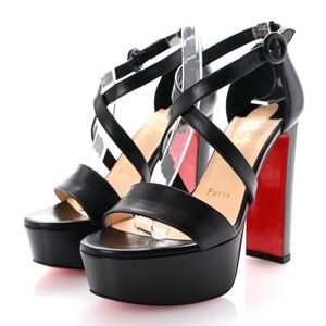 Used AUTHENTIC CHRISTIAN LOUBOUTIN Nappa Loubi Bee